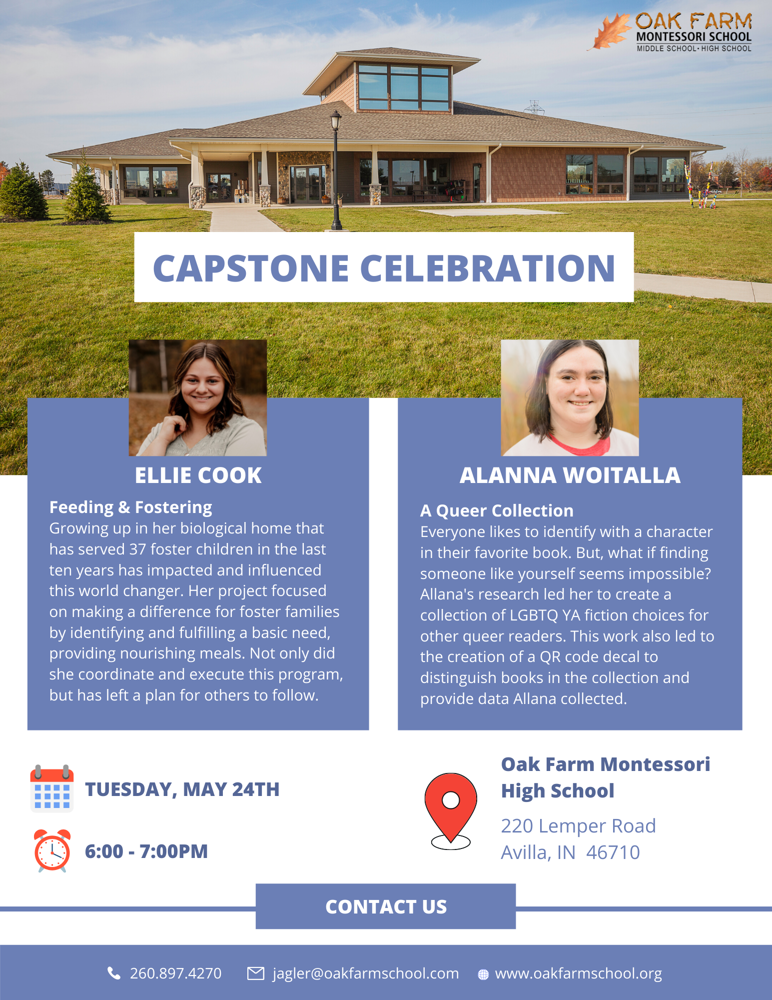 Capstone Celebration flyer